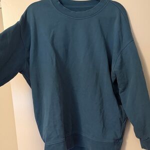 Womans Crewneck Sweatshirt - Teal Blue